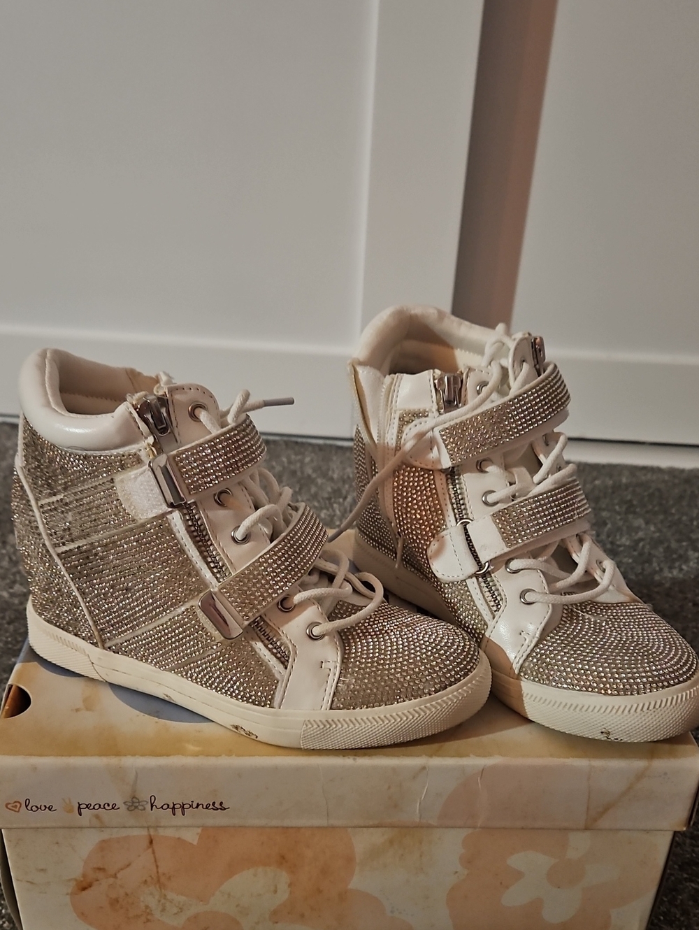 I.N.C Crystal Wedge Sneakers